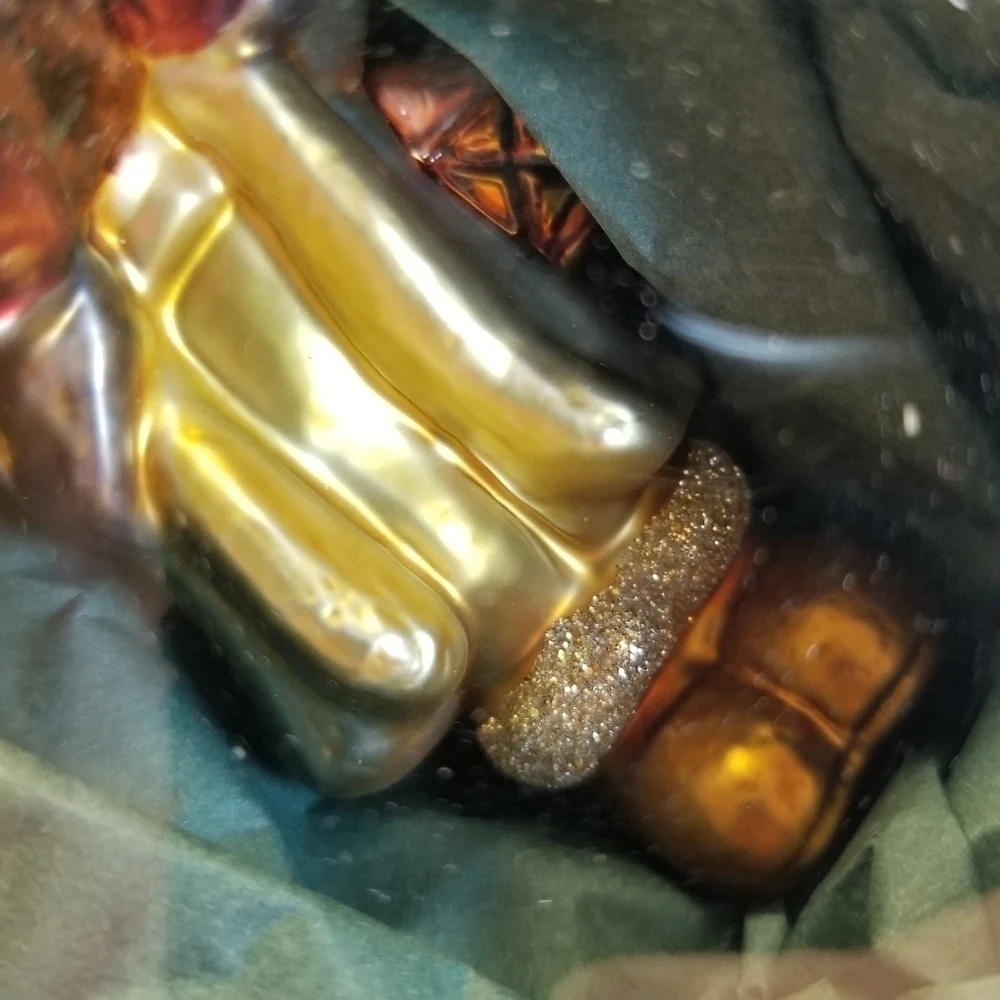Vintage Hand Blown Glass Caroler Krebs Glas Lauscha Germany